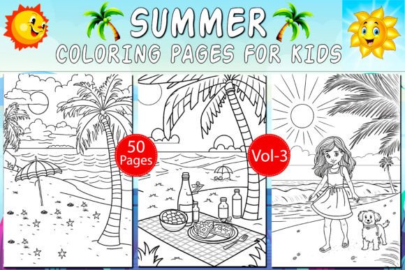 Summer Coloring Pages for Kids Cover