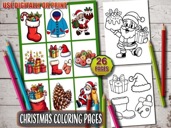 Christmas Coloring Book Preview