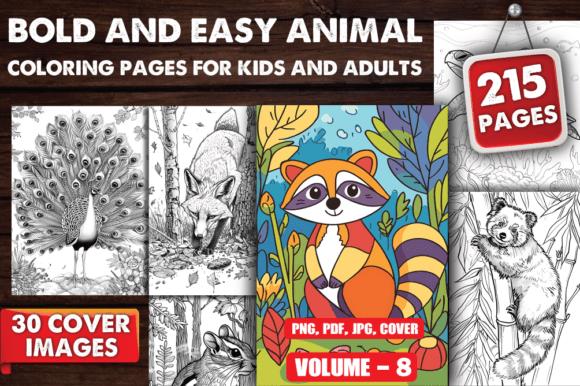 Bold and Easy Animal Coloring Pages Cover