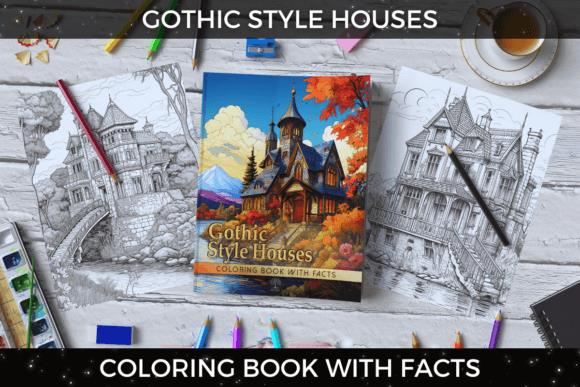 Gothic House Coloring Book Cover