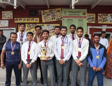 Prize Distribution of 1st Inter College Indoor Cricket Tournament.