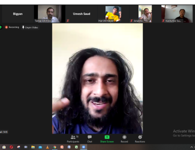Motivational Webinar Session to Grade XI from Saunak Bhatta