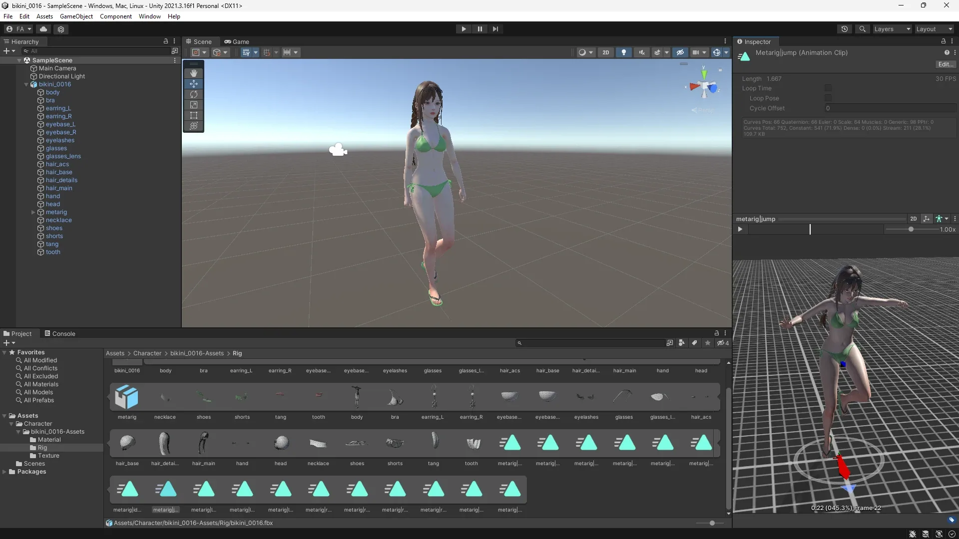 Bikini UE Unity Blender FlippedNormals