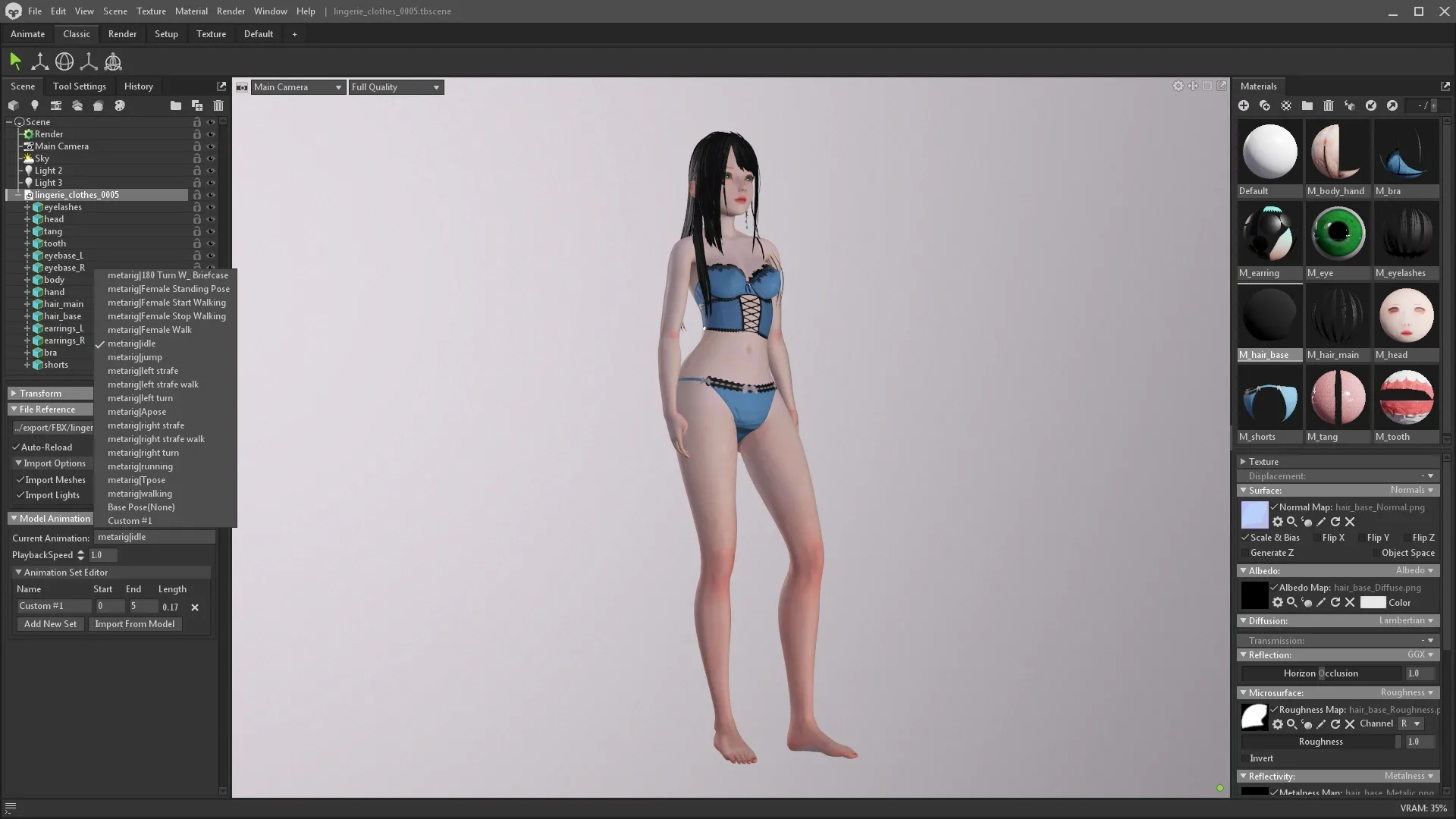 Lingerie Clothes 0005 Rigged FlippedNormals