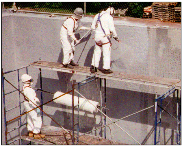 Concrete Aeration Basin Restoration: Fiberglass-Reinforced Lining System