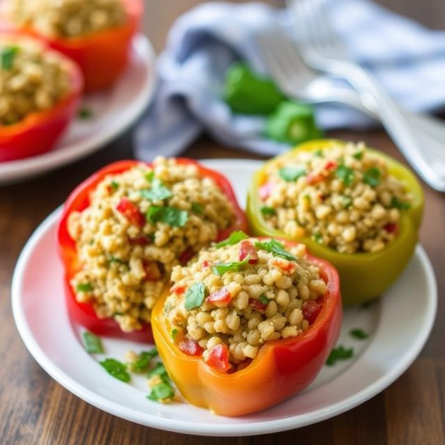 Quinoa Stuffed Bell Peppers