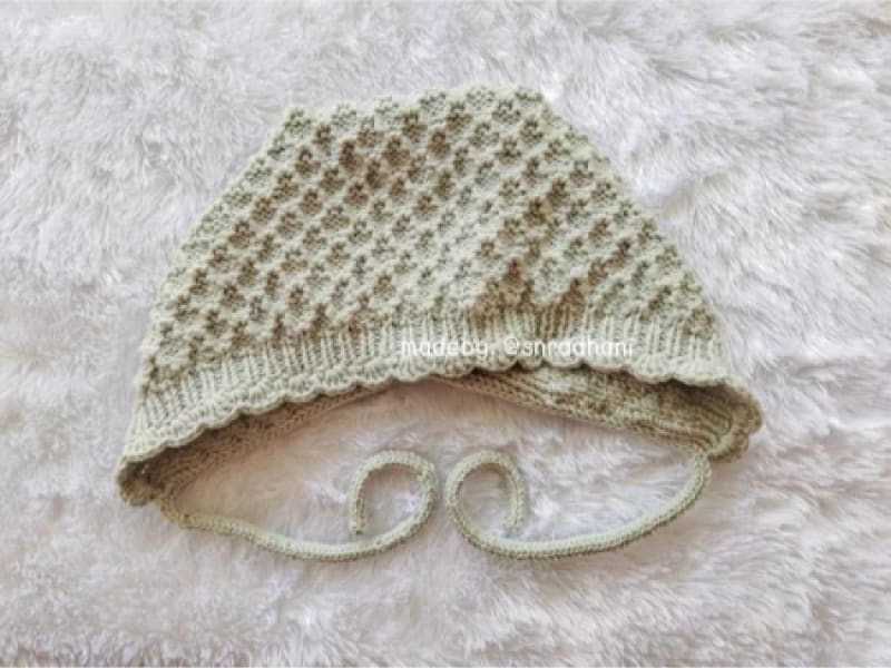 Baby Bonnet Bayi Rajut