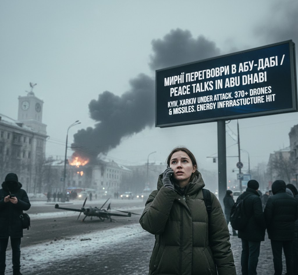 शांति वार्ता के बीच रूस का 'डबल गेम': अबू धाबी में चल रही बातचीत, कीव और खारकीव पर बरसाए 370 ड्रोन और मिसाइलें
