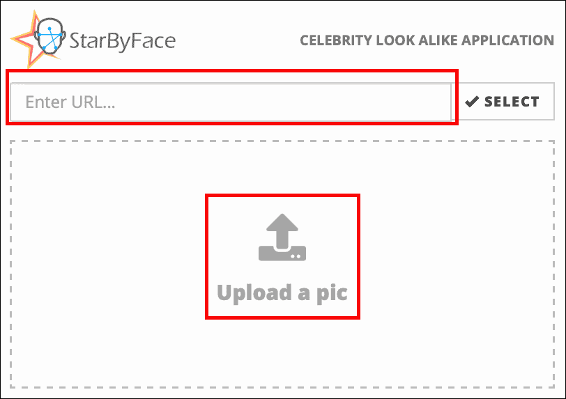 загрузка фотографии в StarByFace