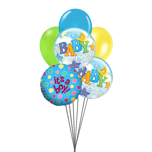 Balloons for Boys (3 Latex & 3 Mylar Balloons)