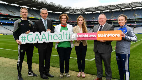 GAA and HSE announce 'Drink Less and Gain More' campaign