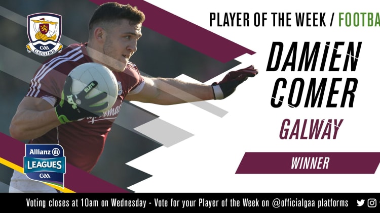 GAA.ie Footballer of the Week Damien Comer.