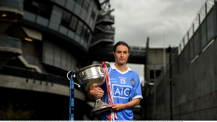 Dublin captain Sinead Aherne pictured ahead of the All Ireland Ladies Football Final.