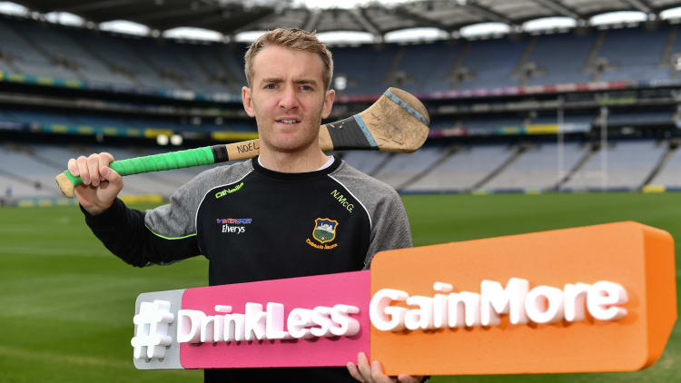 Tipperary hurler Noel McGrath pictured at the launch of the Drink Less, Gain More campaign at Croke Park.