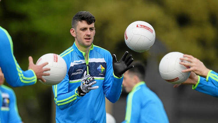 Brendan Harrison training ahead of the first test on Sunday.