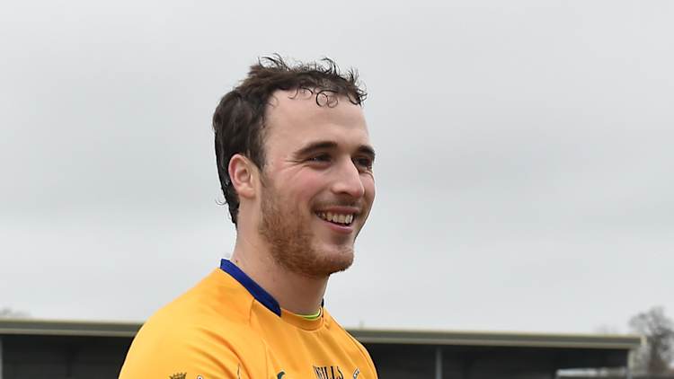 Clare captain Patrick O Connor after the game at Cusack Park, Ennis.