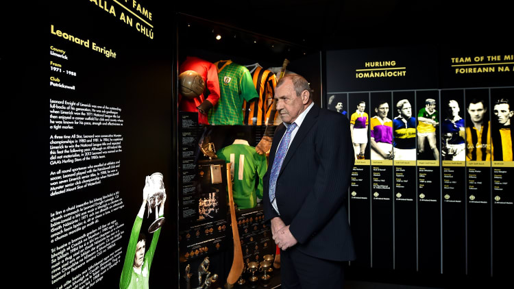 Former Limerick hurler Leonard Enright pictured after being announced as a 2018 inductee into the GAA Museum Hall of Fame.
