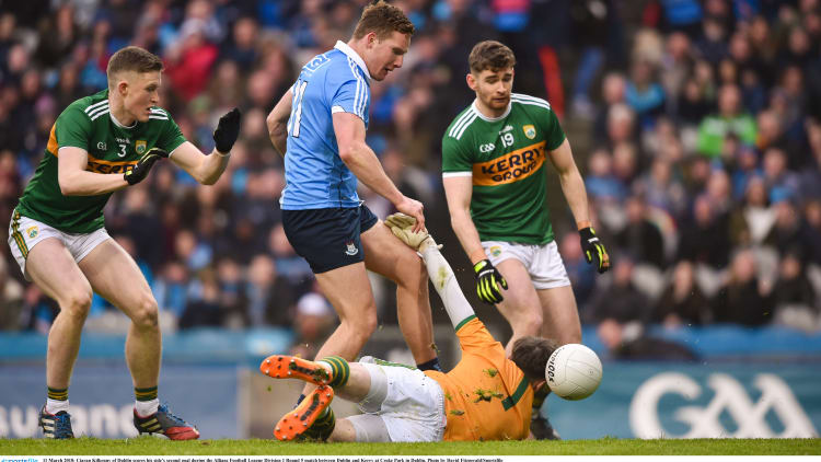 Ciaran Kilkenny impressed for Dublin against Kerry at Croke Park.