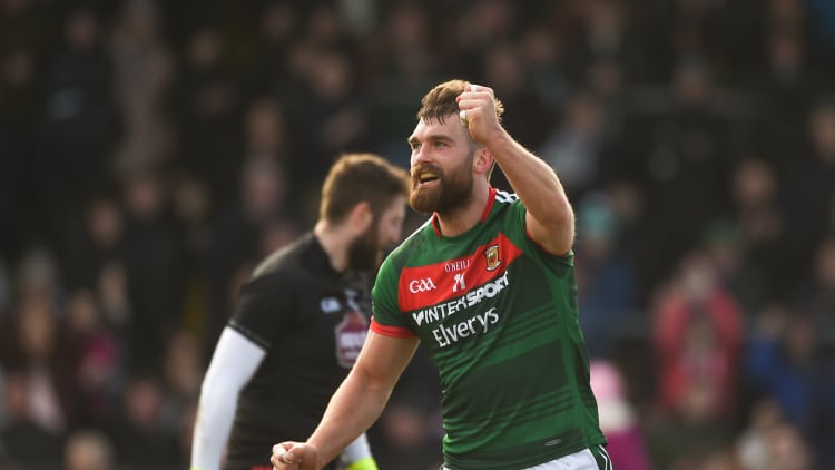 Aidan O Shea netted a goal for Mayo against Kildare.
