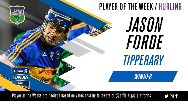 GAA.ie Hurler of the Week Jason Forde.