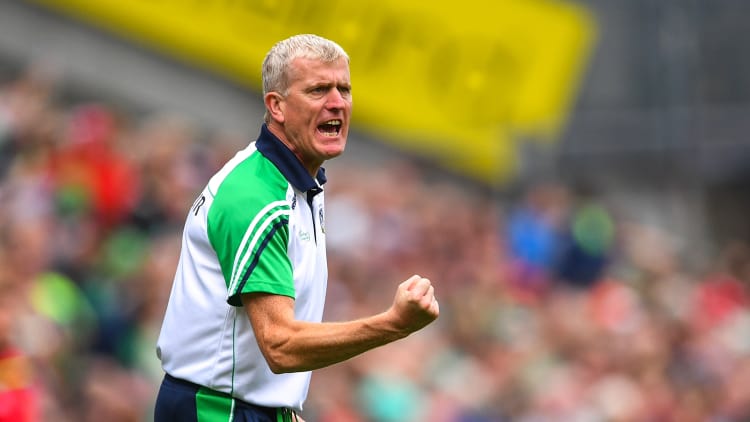 Limerick manager John Kiely pictured during the dramatic game at Croke Park.