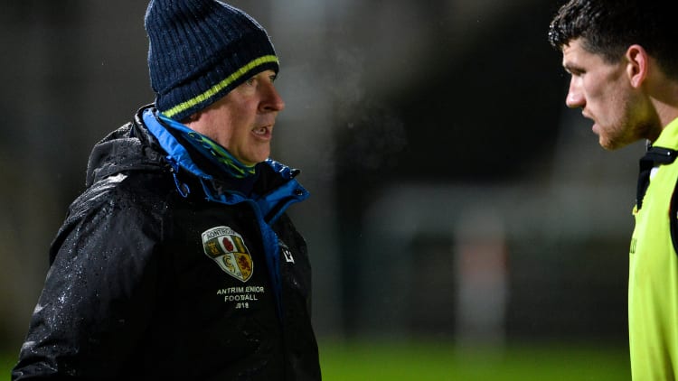 Antrim manager Lenny Harbinson.