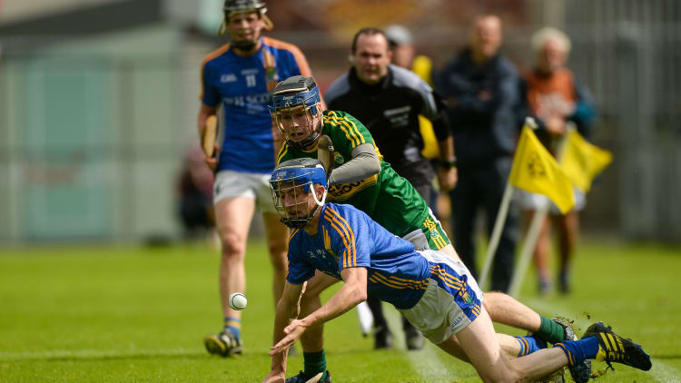 Terry Healy, Wicklow, and Shane Conway, Kerry, in action at Semple Stadium.