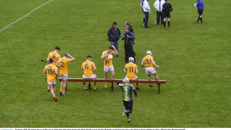 Antrim produced a spirited display against Galway.