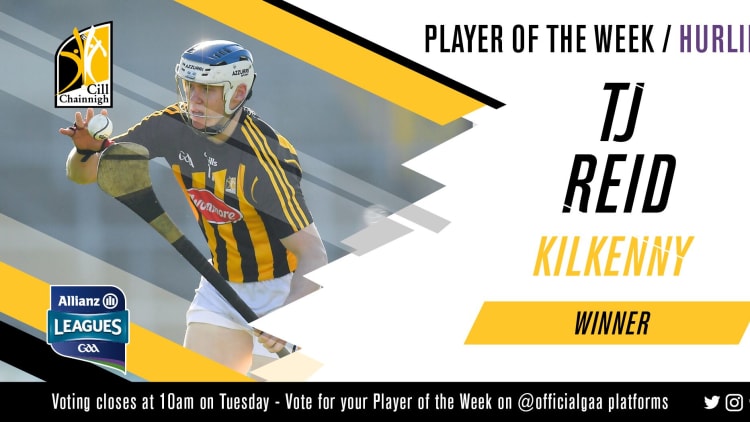 GAA.ie Hurler of the Week TJ Reid.