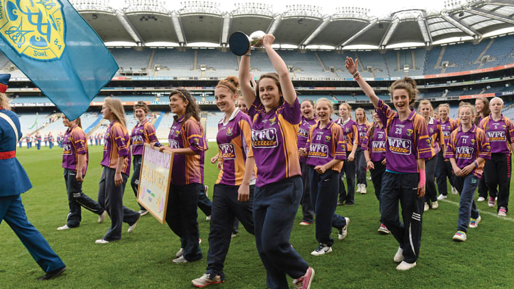 Underage development teams parade at Croke Park