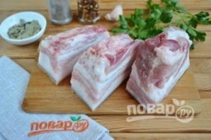 Сало в луковой шелухе - фото шаг 3