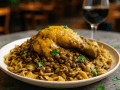 Moroccan Chicken Rfissa – Trid with Chicken and Lentils
