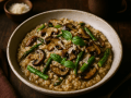 Mushroom and Asparagus Risotto