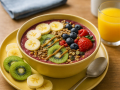 Mixed Berry & Banana Protein Smoothie Bowl