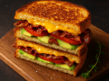 Ultimate Bacon, Tomato, and Avocado Grilled Cheese