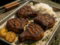 Filipino Adobo–Grilled Pork Chops