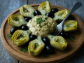 Artichokes with Walnut Skordalia
