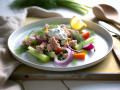 Mediterranean Tuna Salad with Labneh