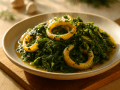 Calamari with Spinach and Dill