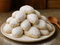 Traditional Greek Butter Almond Cookies (Kourabiedes)