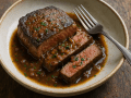 Pan-Seared Steak with Red Wine Shallot Sauce