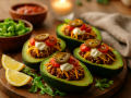 Keto Avocado Taco Boats