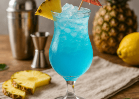 Classic Blue Hawaii Tropical Cocktail