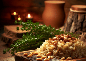 Smirnean Pilaf with Pine Nuts