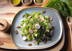 Politan Lettuce Salad with Dill and Mint
