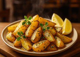 Roasted Potatoes with White Wine and Rosemary