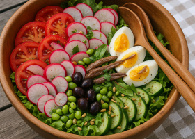 Classic Salade Niçoise with Fava Beans & Anchovies