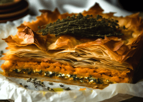 Rustic Pumpkin Phyllo Pie