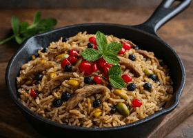 Ottoman-Style Pilaf with Lamb