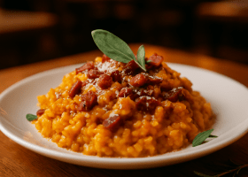 Pumpkin and Pancetta Risotto